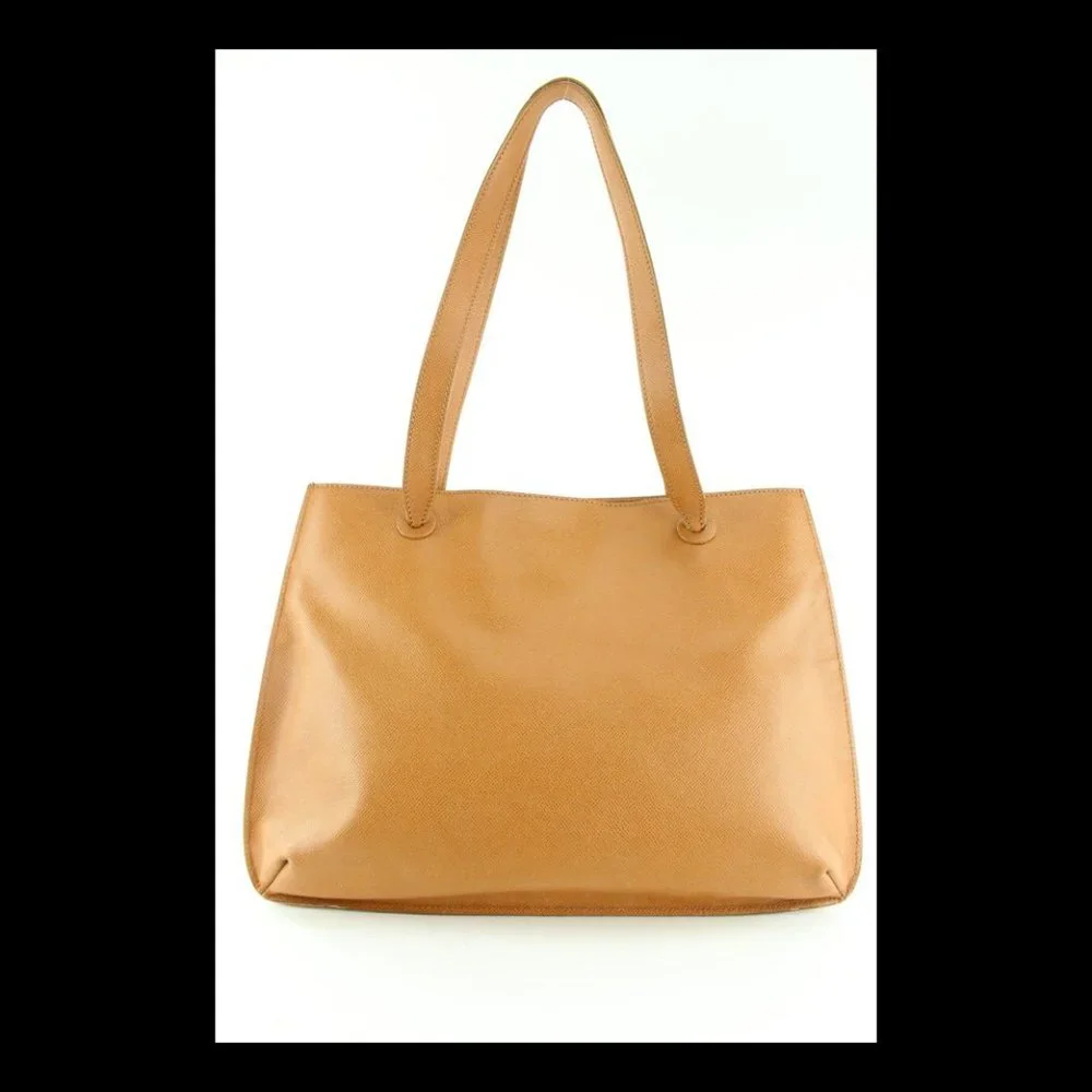 Chanel Sesame Brown Tan Caviar Leather Shoulder Bag Tote 1C0502